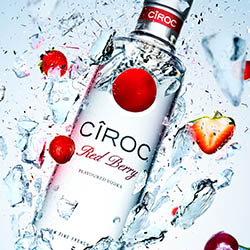 Advertising product retouching of Ciroc On Ice by Zeeto