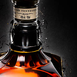 Creative product retouching of Jack Daniels whiskey by Zeeto