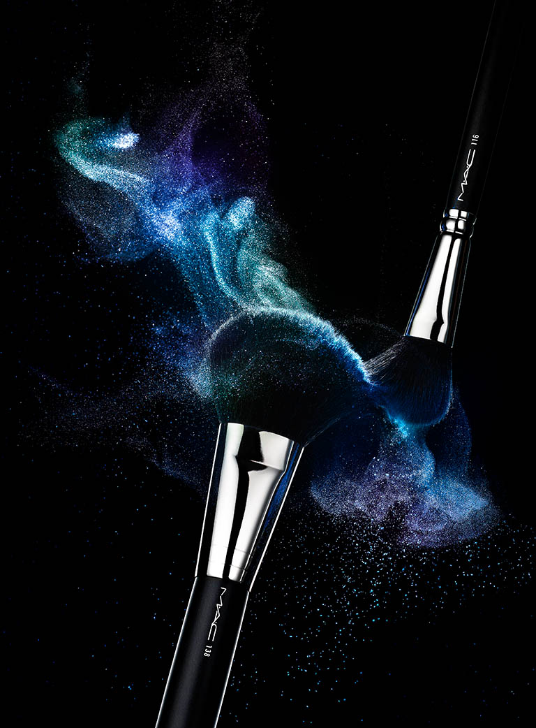 Creative advertising image retouching of Mac Brushes by Zeeto