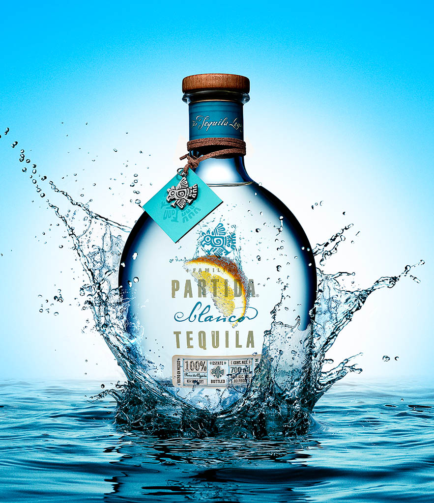 Creative advertising image retouching of Partida Tequila by Zeeto