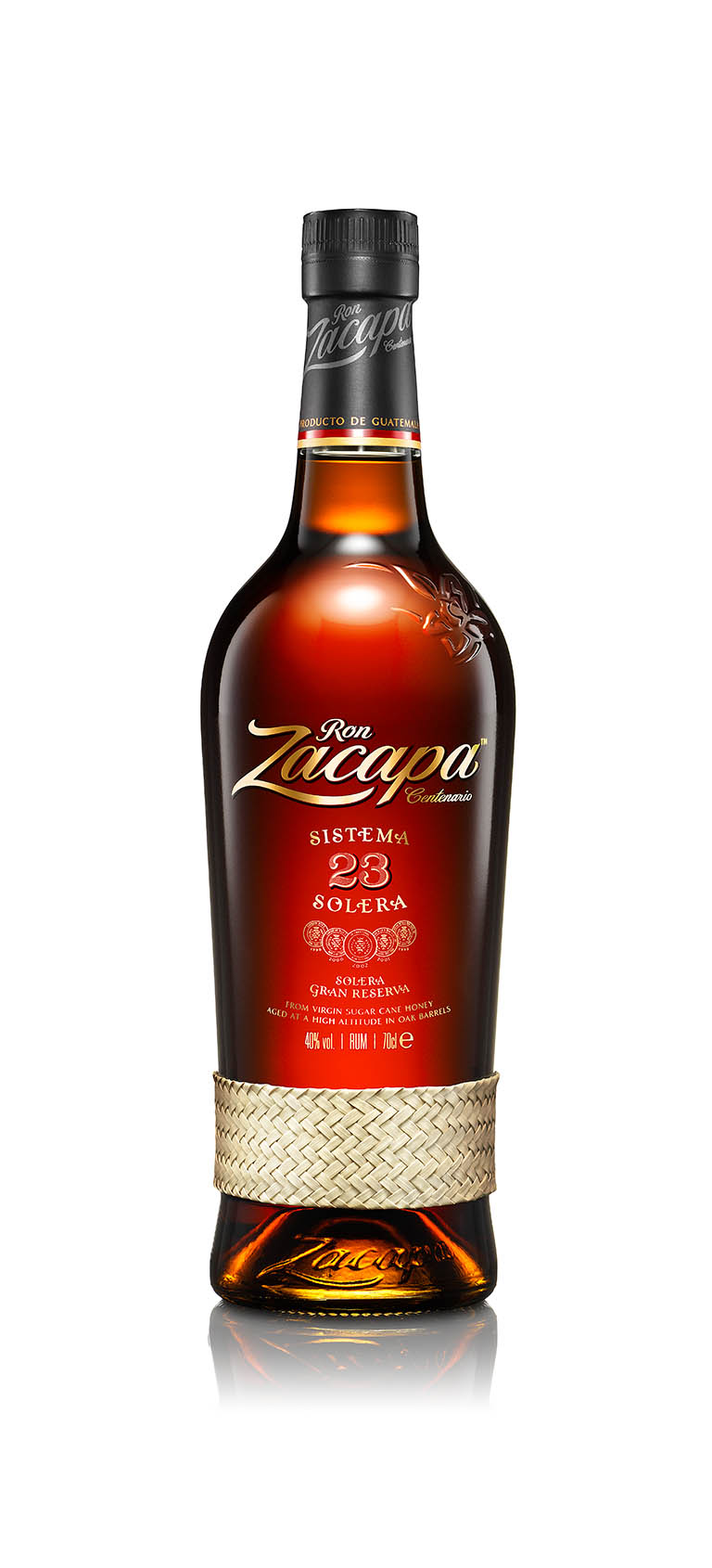 High-end advertising image retouching of Zacapa rum bottle by Zeeto