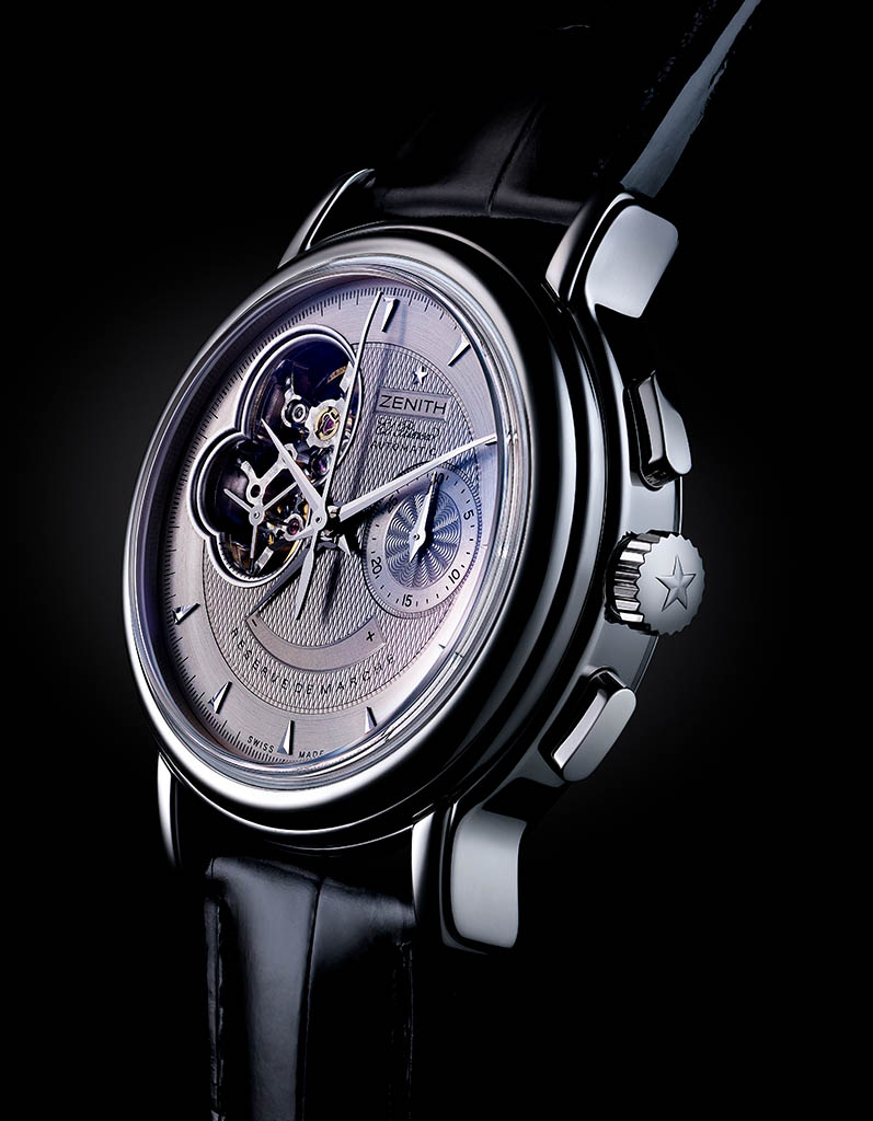 High-end advertising image retouching of Zenith watch by Zeeto